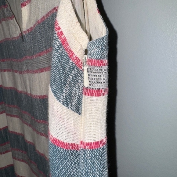EUC Anthropologie Holding Horses Stripe Fringe Shift Dress Size 4 - Picture 3 of 8